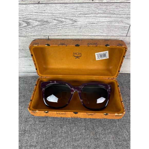 MCM Purple Sunglasses Designer Eyewear “Sunnies” 658SA 513 with Hard Case 55mm - Picture 6 of 8